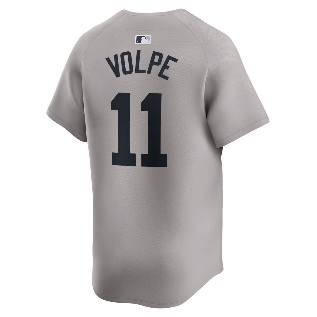 Men's New York Yankees Anthony Volpe Gray Away Player Jersey