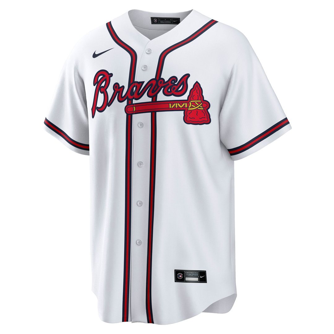Men's Atlanta Braves Austin Riley White Home Replica Player Jersey