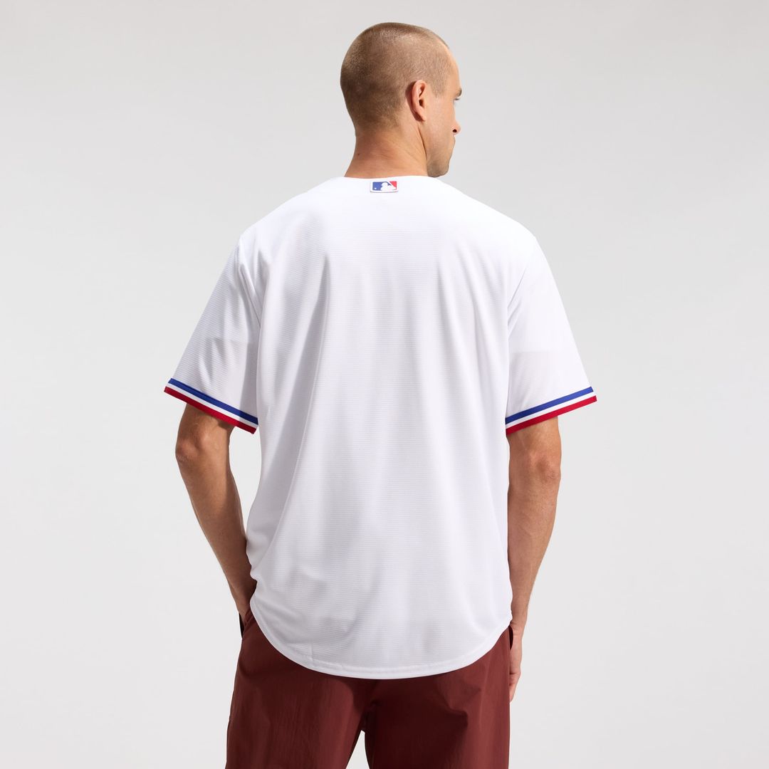 Men's Texas Rangers White Home Replica Team Jersey
