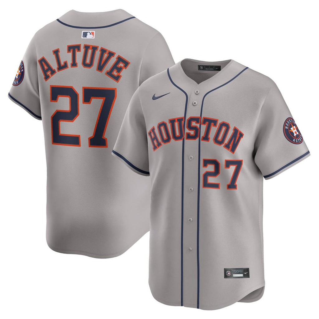 Men's Houston Astros Jose Altuve White Home Player Jersey