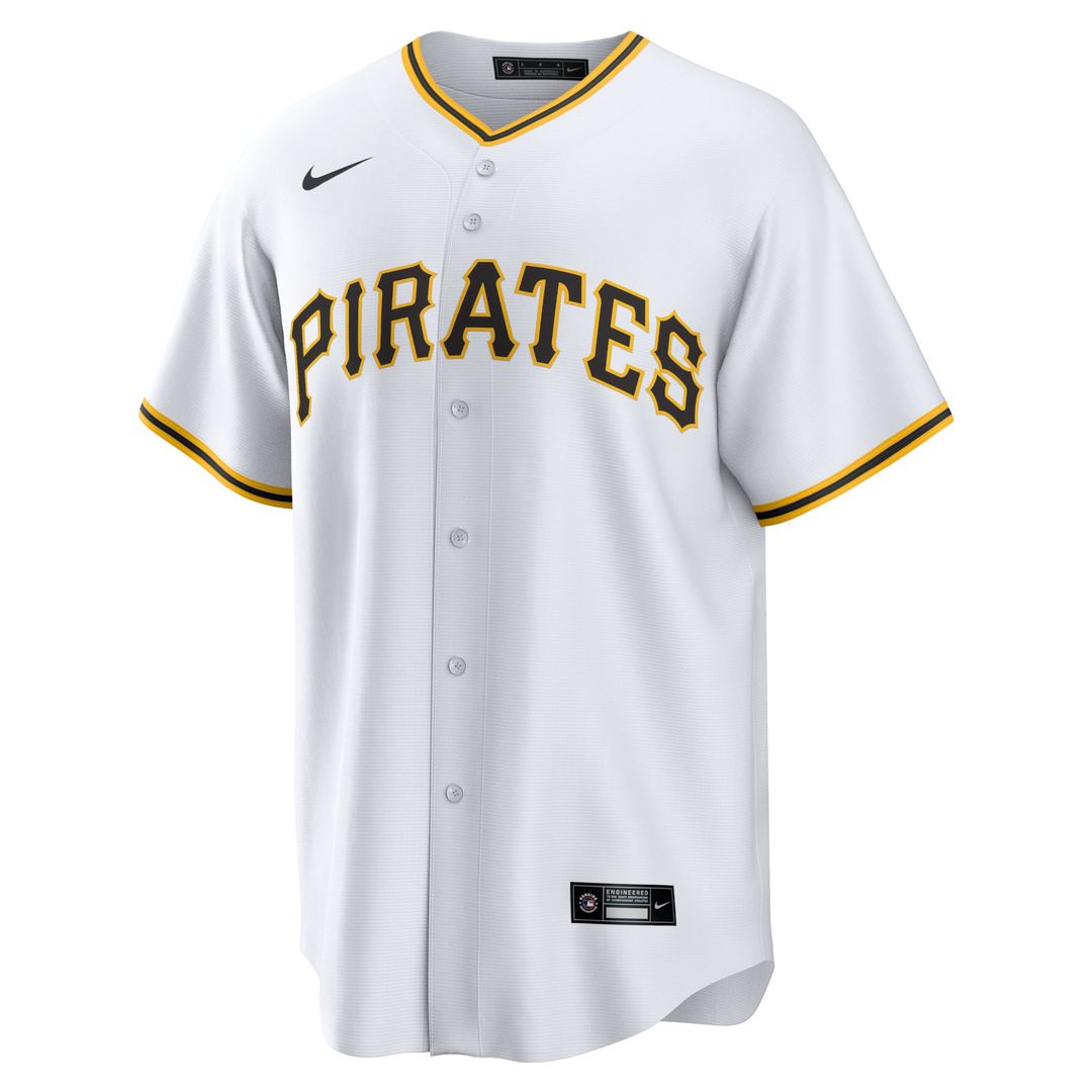 Men's Pittsburgh Pirates White Home Replica Team Jersey