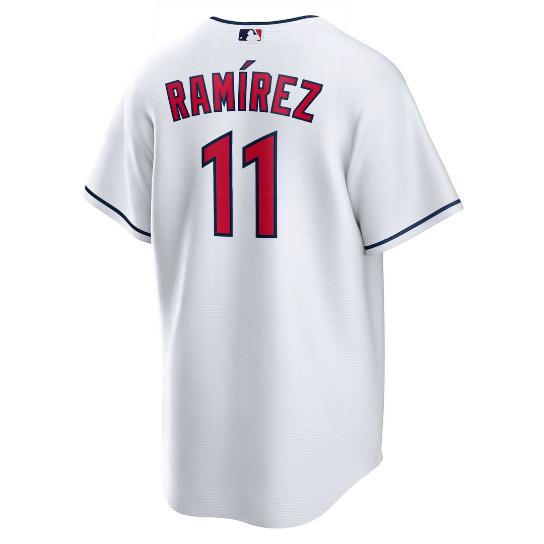 Men's Cleveland Guardians José Ramírez White Replica Player Jersey