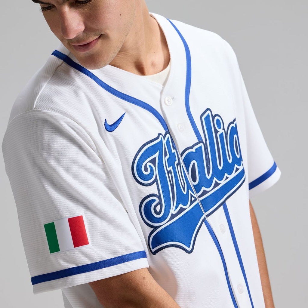 Men's Italy Baseball Vinnie Pasquantino White 2026 World Baseball Classic Home Stadium Jersey