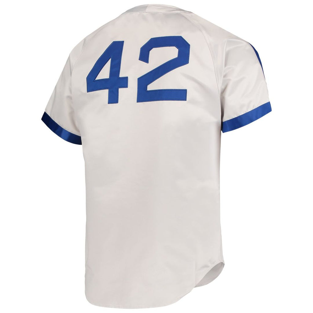 Men's Brooklyn Dodgers Jackie Robinson Gray Jersey
