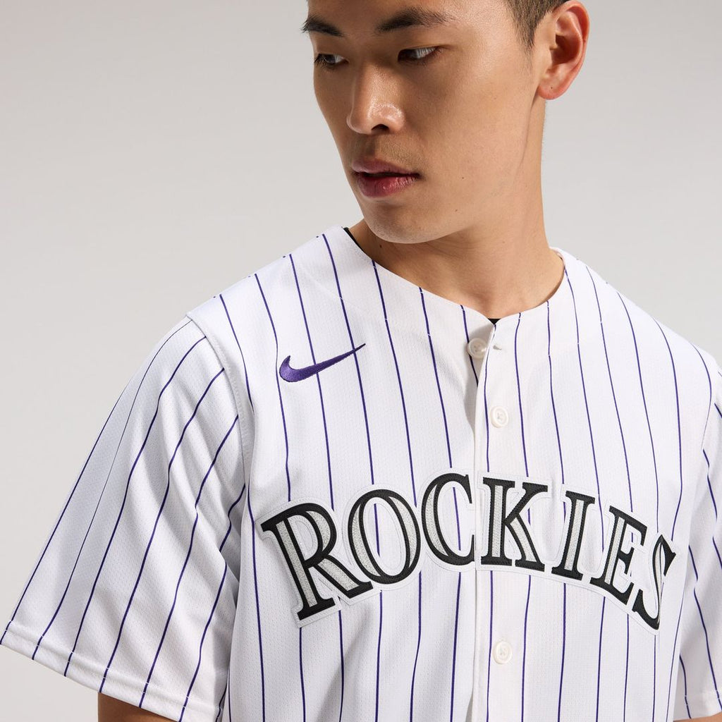 Men's Colorado Rockies White Home Jersey