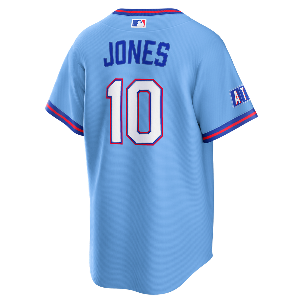 Men's Atlanta Braves Chipper Jones Powder Blue 2026 City Connect Stadium Jersey