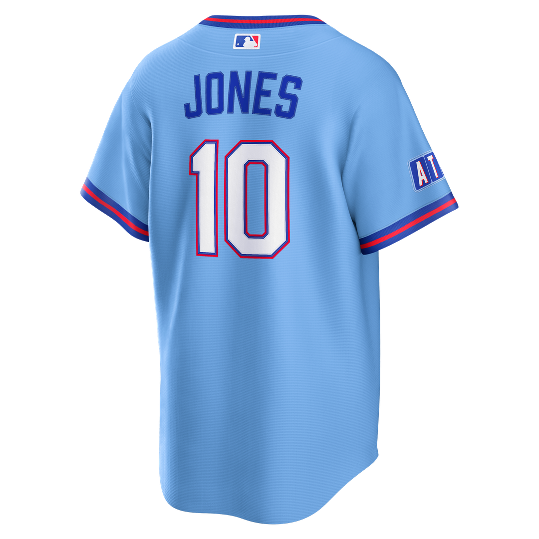 Men's Atlanta Braves Chipper Jones Powder Blue 2026 City Connect Stadium Jersey