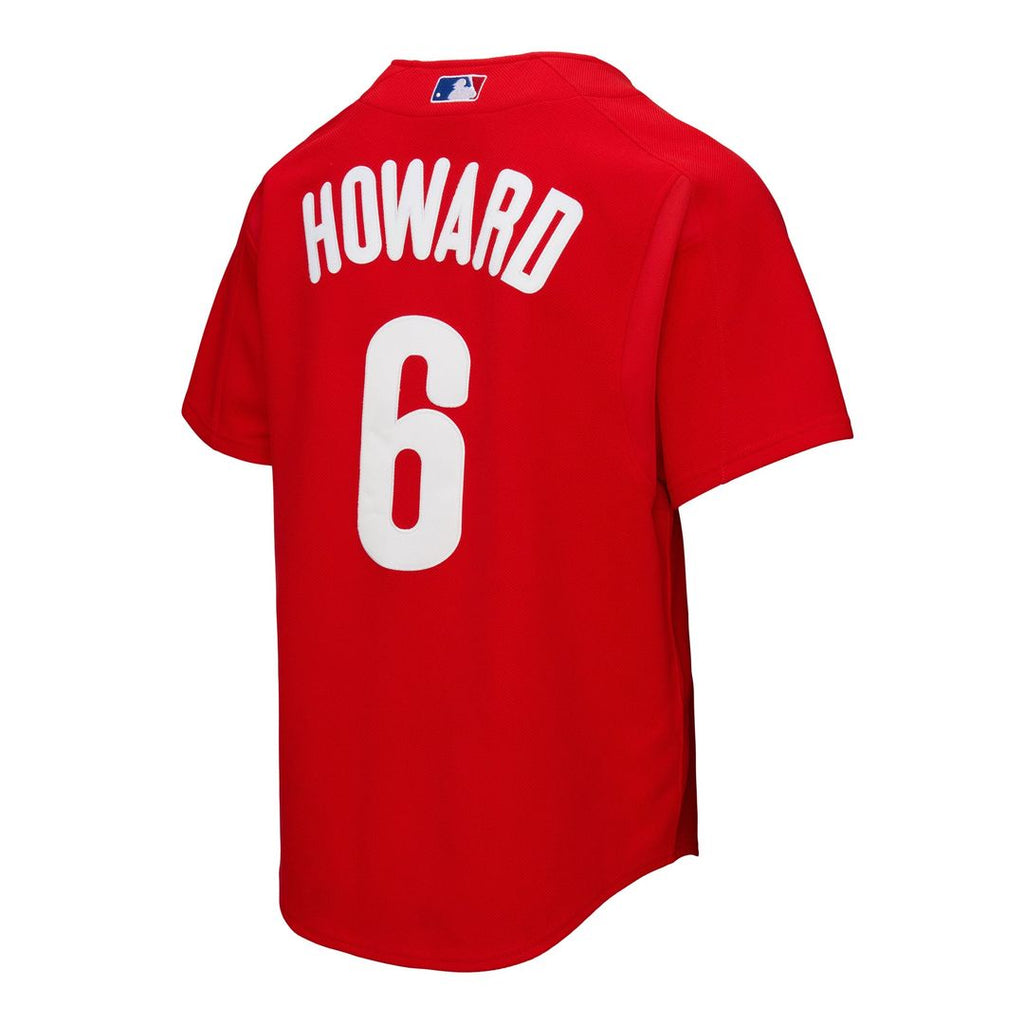 Men's Philadelphia Phillies Ryan Howard Red Big & Tall Mesh Batting Practice Jersey