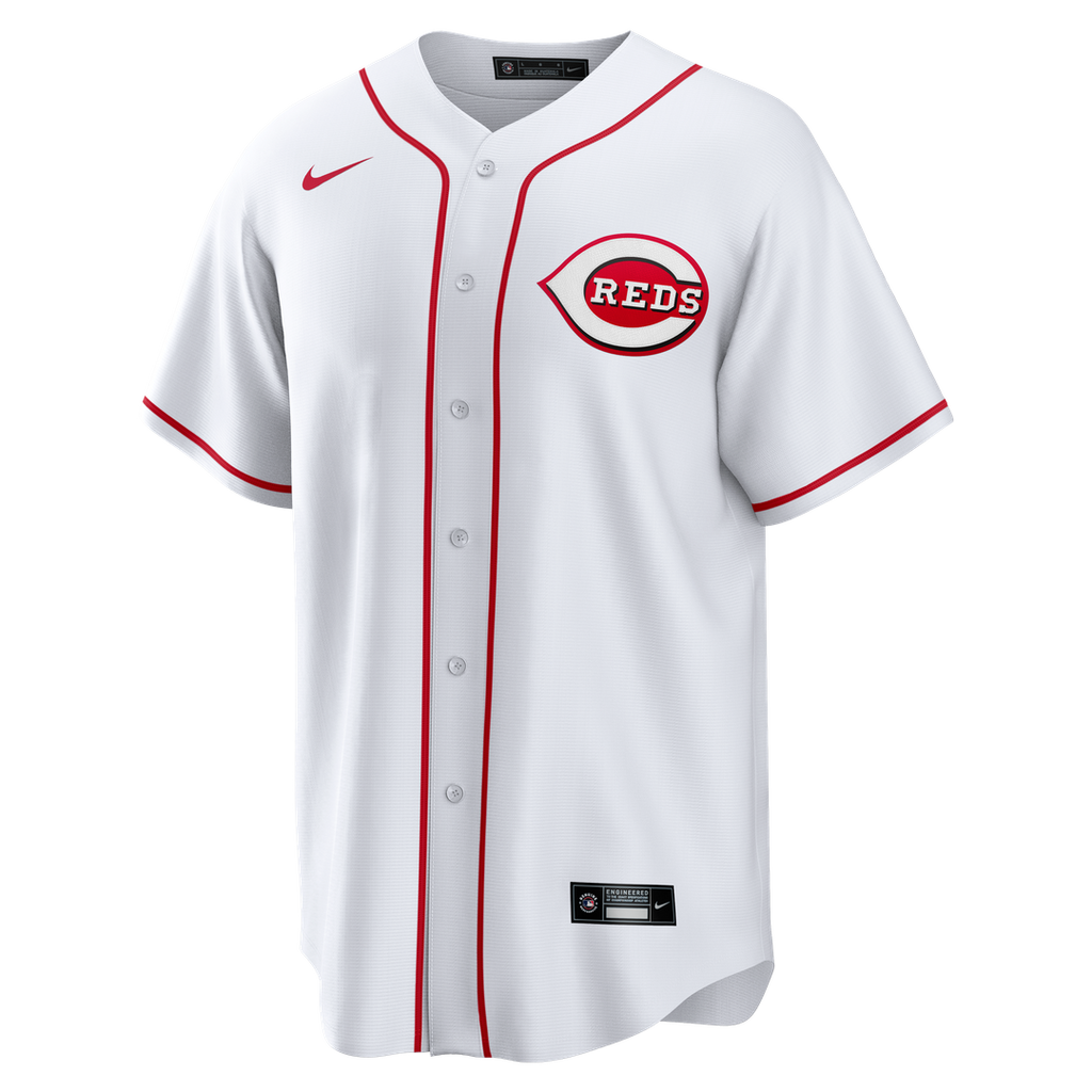 Men's Cincinnati Reds White Home Big & Tall Replica Jersey