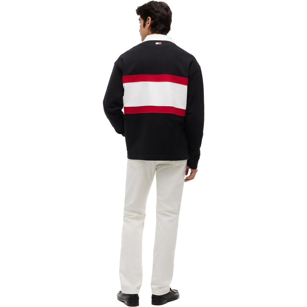 Cadillac Tommy Hilfiger Panelled Rugby - Black