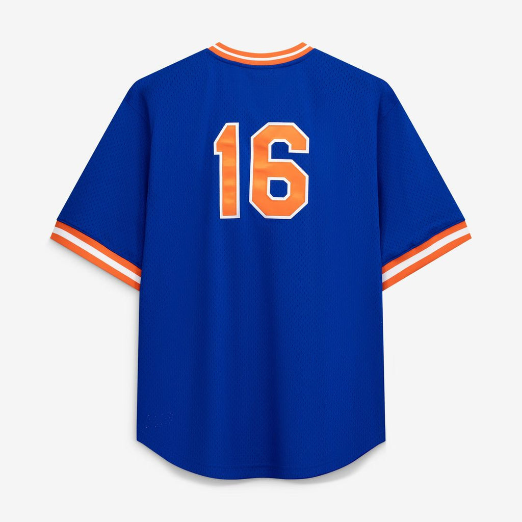 Men's New York Mets Dwight Gooden Profile Royal Big & Tall Mesh Batting Practice Jersey