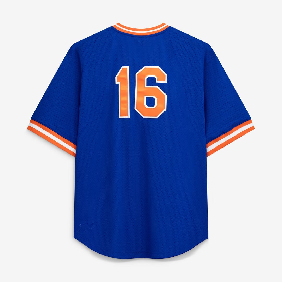 Men's New York Mets Dwight Gooden Profile Royal Big & Tall Mesh Batting Practice Jersey
