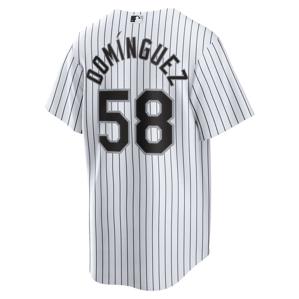 Men's Chicago White Sox Seranthony Domínguez White Home Replica Jersey