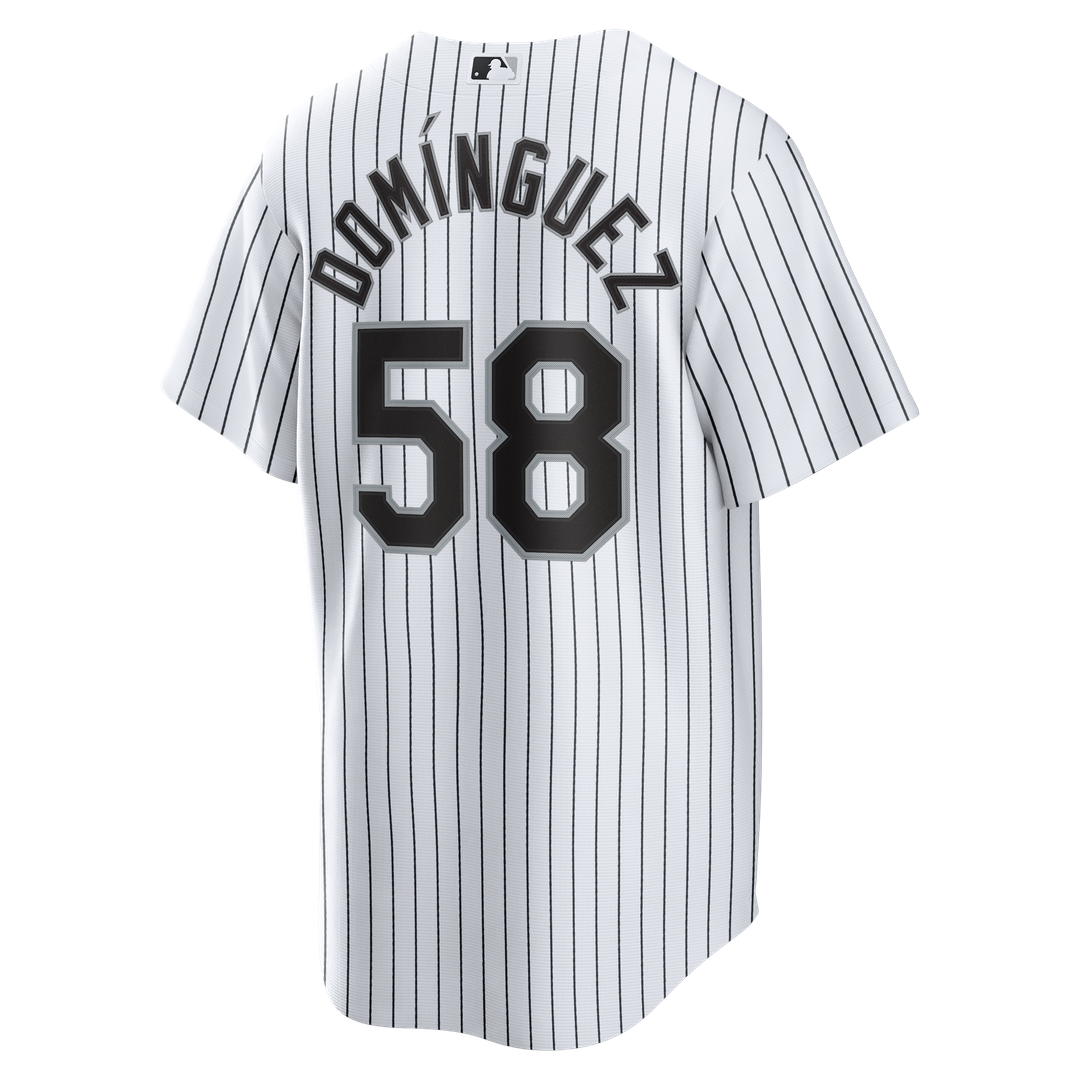Men's Chicago White Sox Seranthony Domínguez White Home Replica Jersey
