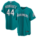 Men's Seattle Mariners Julio Rodríguez Teal Alternate Stadium 50th Season Patch Jersey