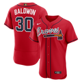 Men's Atlanta Braves Drake Baldwin Red Awards Jersey