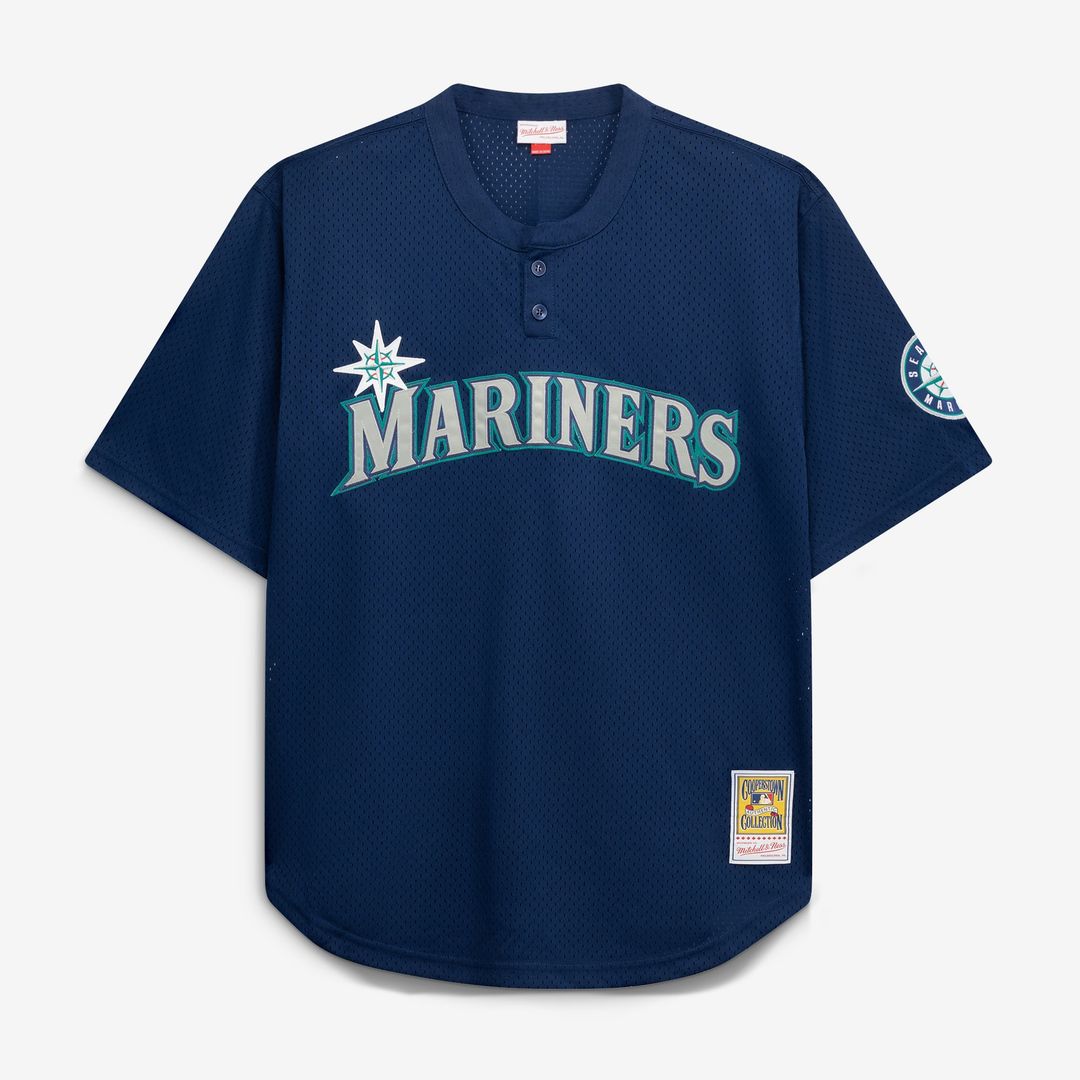 Men's Seattle Mariners Ken Griffey Jr. it Royal Big & Tall Mesh Batting Practice Jersey