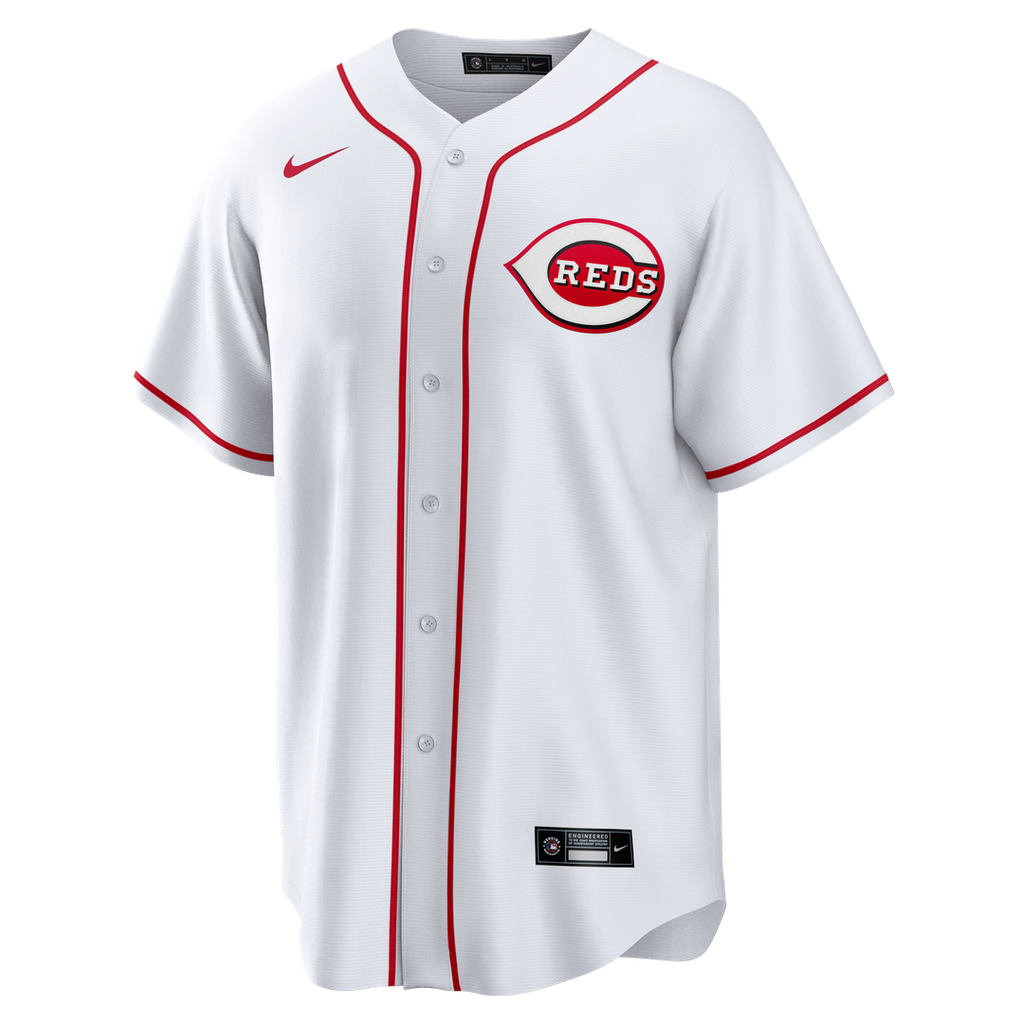 Men's Cincinnati Reds Eugenio Suárez White Home Replica Jersey
