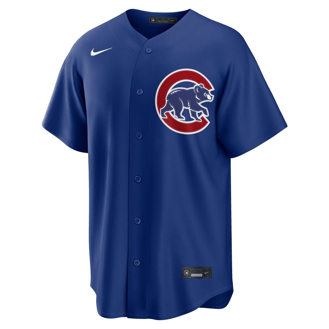 Men's Chicago Cubs White Home Replica Jersey
