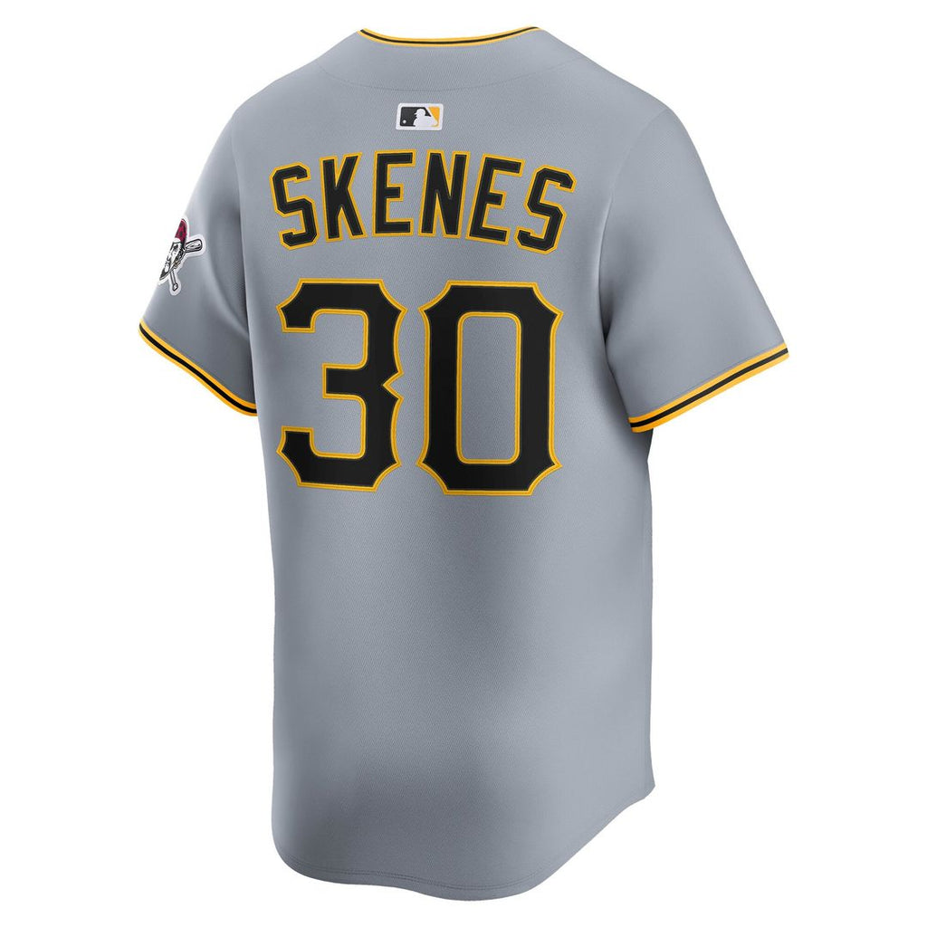 Men's Pittsburgh Pirates Paul Skenes Gray Road Player Jersey