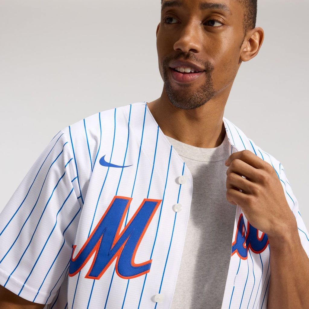 Men's New York Mets White Home Replica Player Jersey
