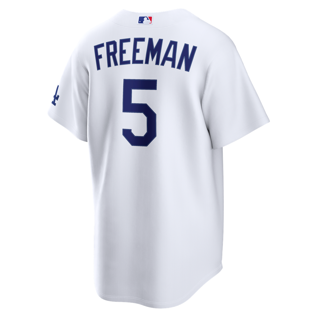 Men's Los Angeles Dodgers Freddie Freeman White Home Stadium Jersey