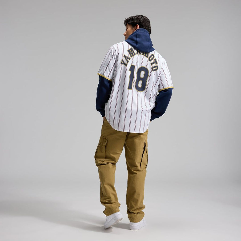 Men's Japan Baseball Yoshinobu Yamamoto White 2026 World Baseball Classic Home Stadium Jersey