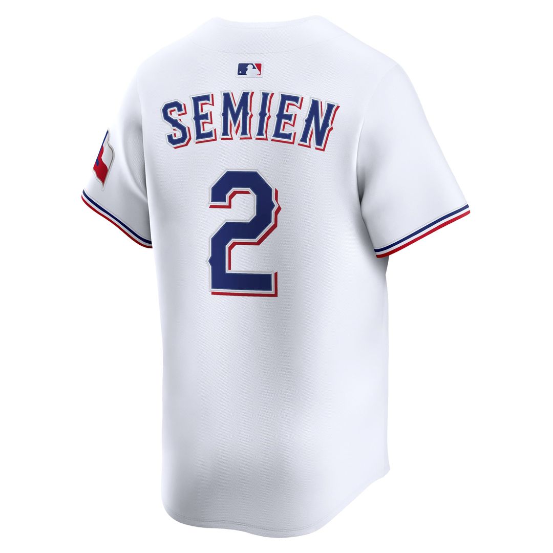 Men's Texas Rangers Marcus Semien White Home Player Jersey