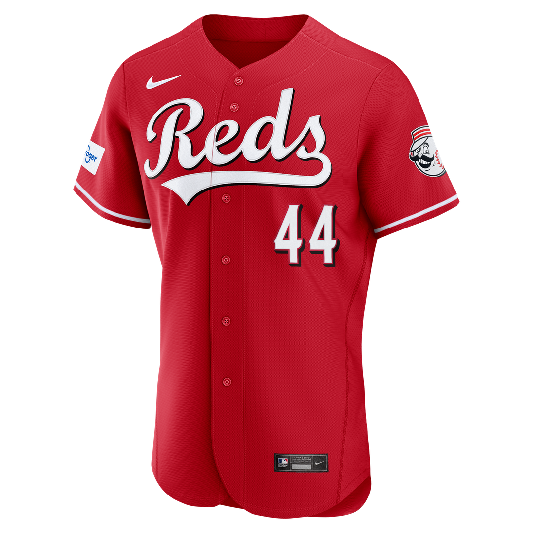 Men's Cincinnati Reds Elly De La Cruz Red Alternate Sponsor Patch Jersey