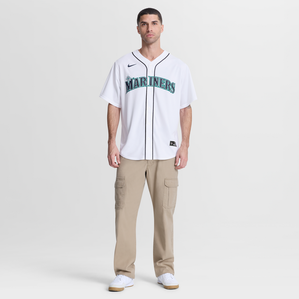 Men's Seattle Mariners Cal Raleigh White Home Replica Jersey