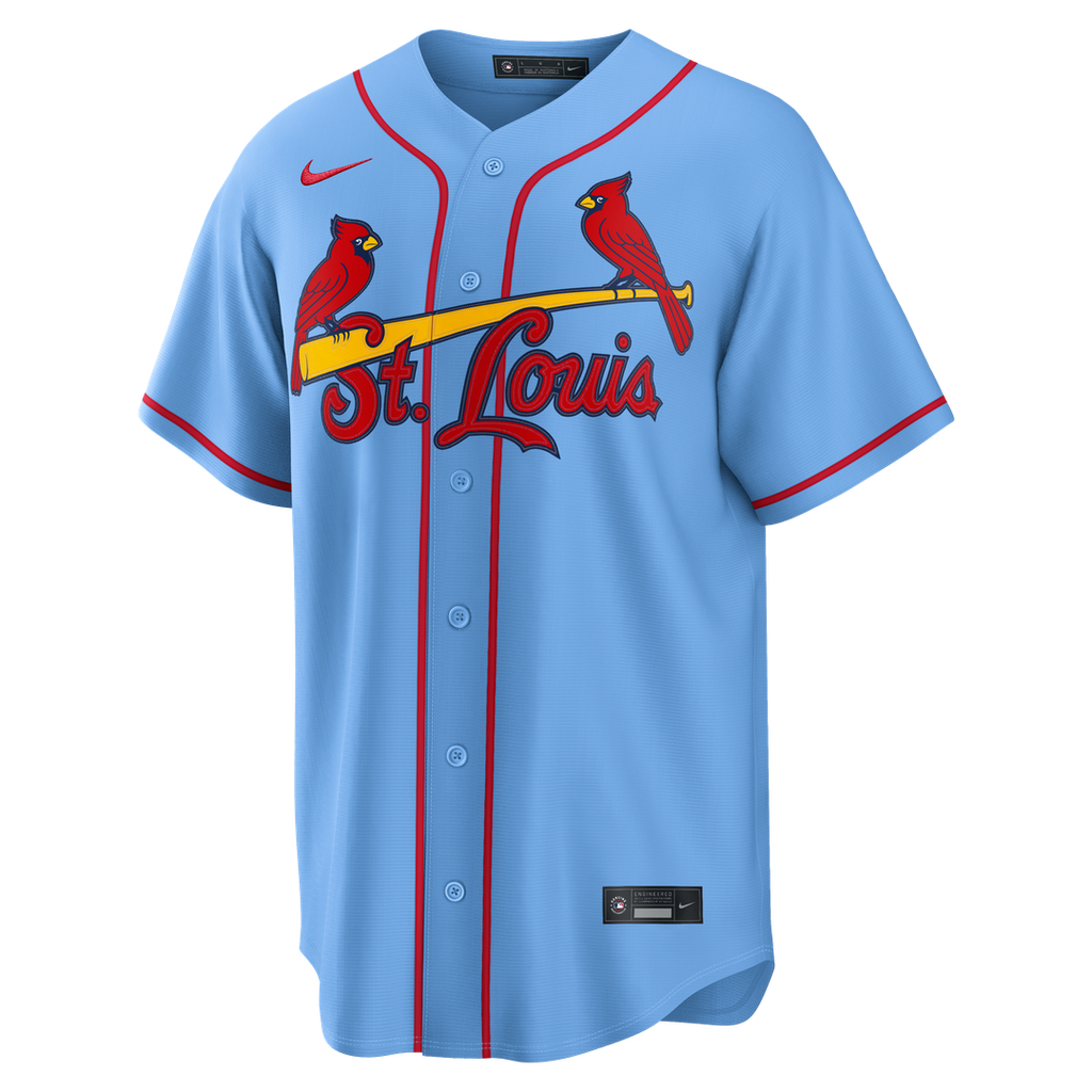 Men's St. Louis Cardinals Light Blue Alternate Replica Jersey
