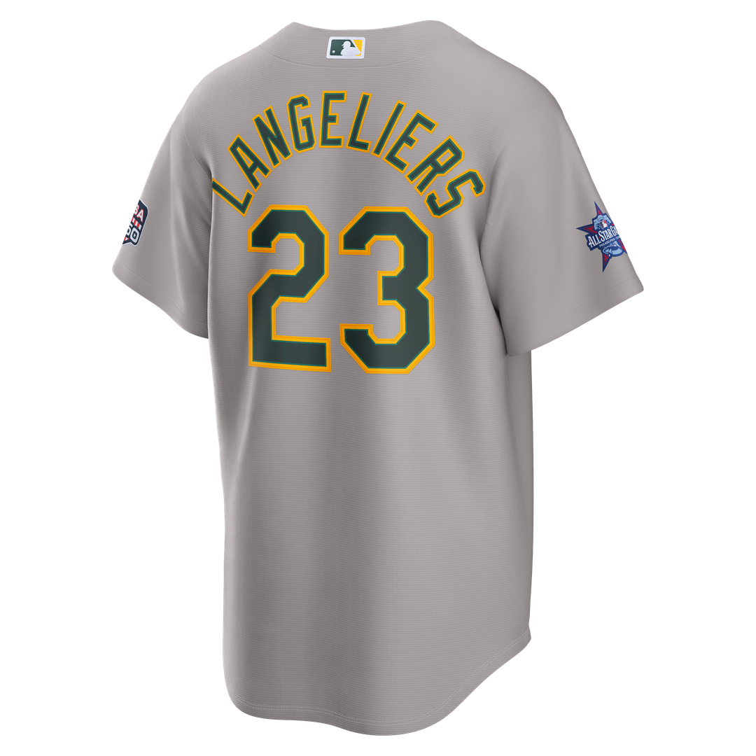 2026 All-Star Men's Athletics Shea Langeliers Gray Replica Jersey