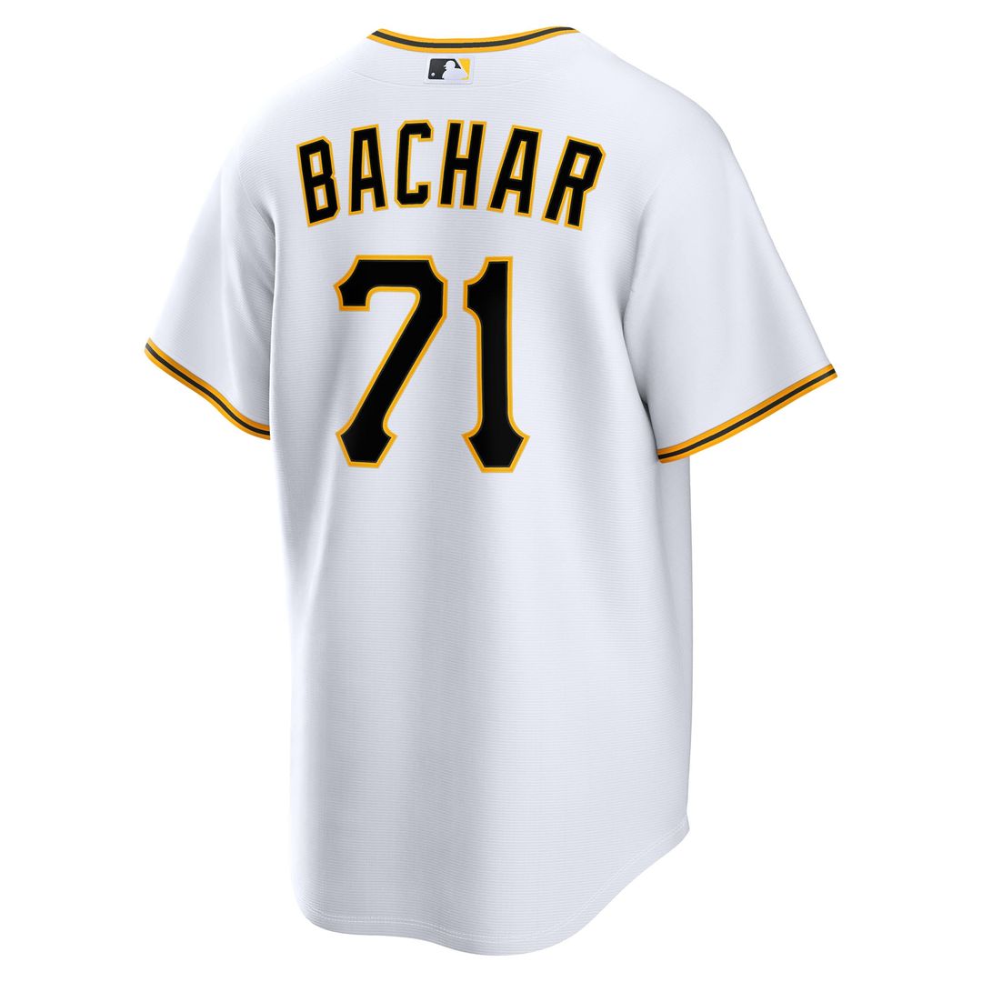Men's Pittsburgh Pirates Lake Bachar White Home Replica Jersey