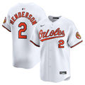 Men's Baltimore Orioles Gunnar Henderson White Home Player Jersey