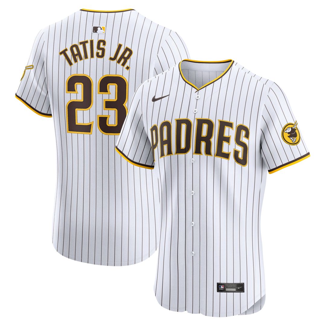 Men's San Diego Padres Fernando Tatis Jr. White Home Elite Jersey