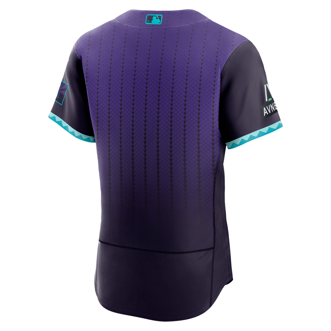Men's Arizona Diamondbacks Purple City Connect Sponsor Patch Jersey