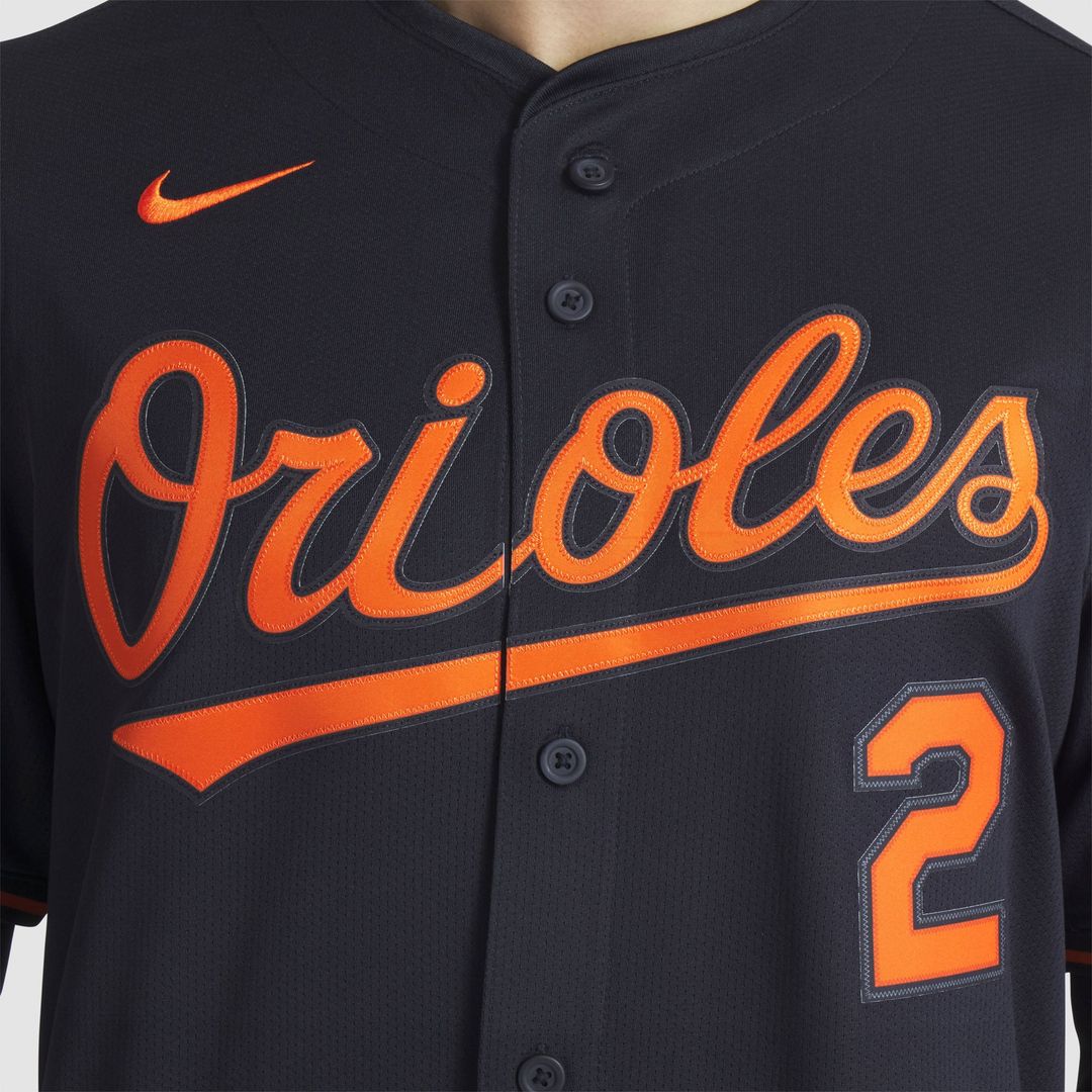 Men's Baltimore Orioles Gunnar Henderson Black Alternate Player Jersey