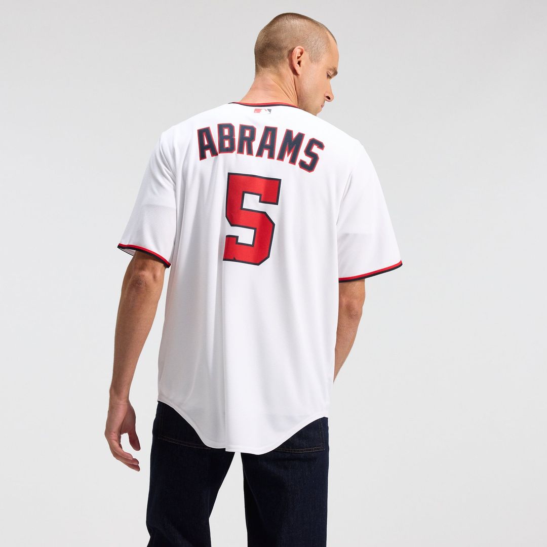 Men's Washington Nationals CJ Abrams White Home Replica Jersey