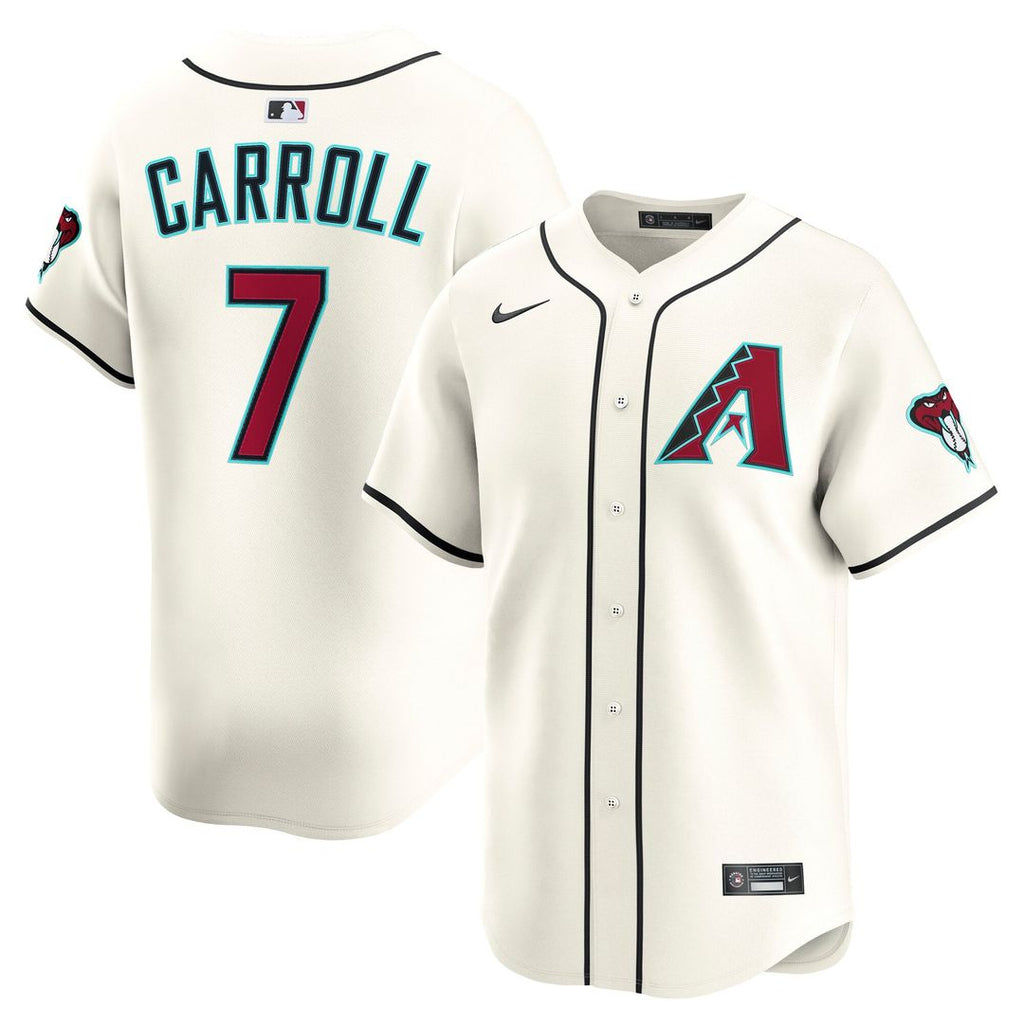 Men's Arizona Diamondbacks Corbin Carroll Cream Home Player Jersey