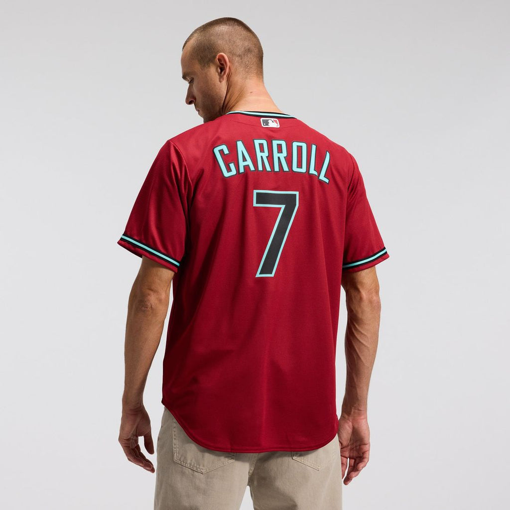 Men's Arizona Diamondbacks Corbin Carroll Crimson Alternate 2 Replica Jersey