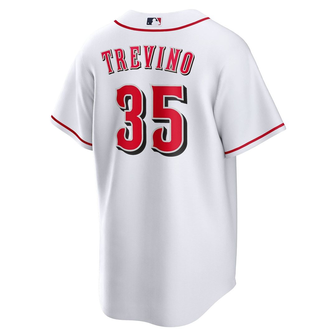 Men's Cincinnati Reds Jose Trevino White Home Replica Jersey