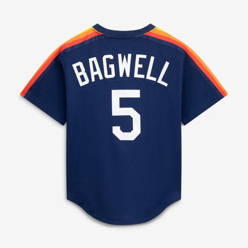 Men's Houston Astros Jeff Bagwell Navy Batting Practice Jersey