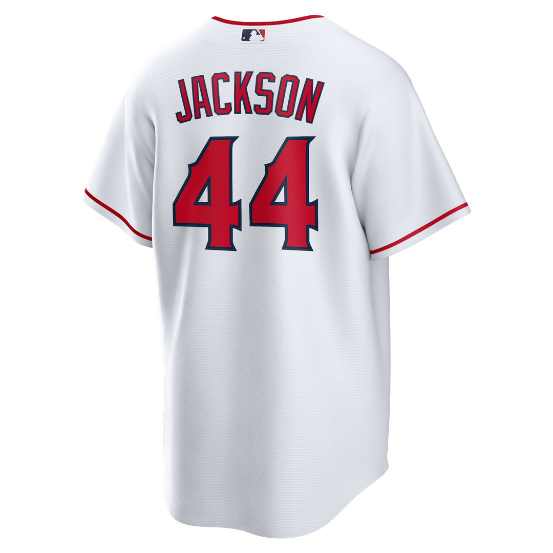 Men's Los Angeles Angels Reggie Jackson White Home Retired Player Replica Jersey