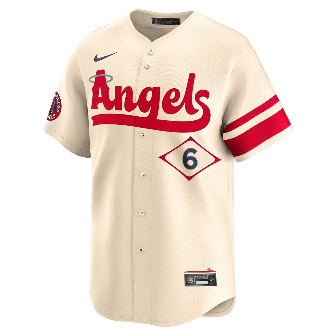 Men's Los Angeles Angels Anthony Rendon Cream City Connect Player Jersey