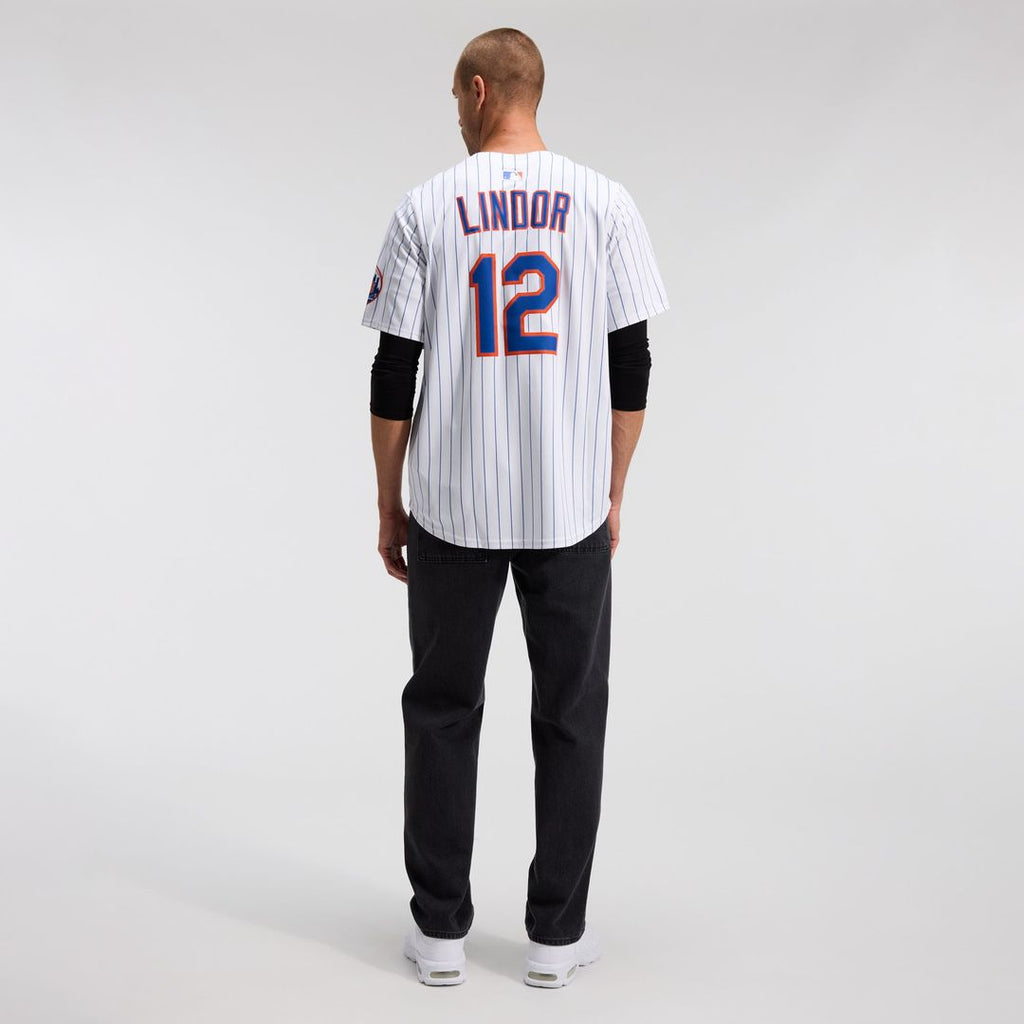 Men's New York Mets Francisco Lindor Gray Road Player Jersey