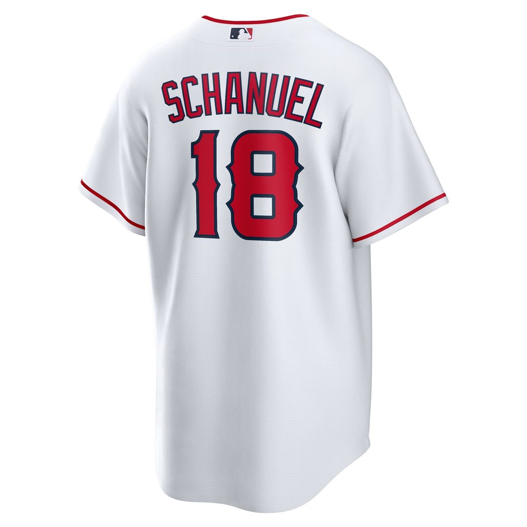 Men's Los Angeles Angels Nolan Schanuel White Home Replica Jersey