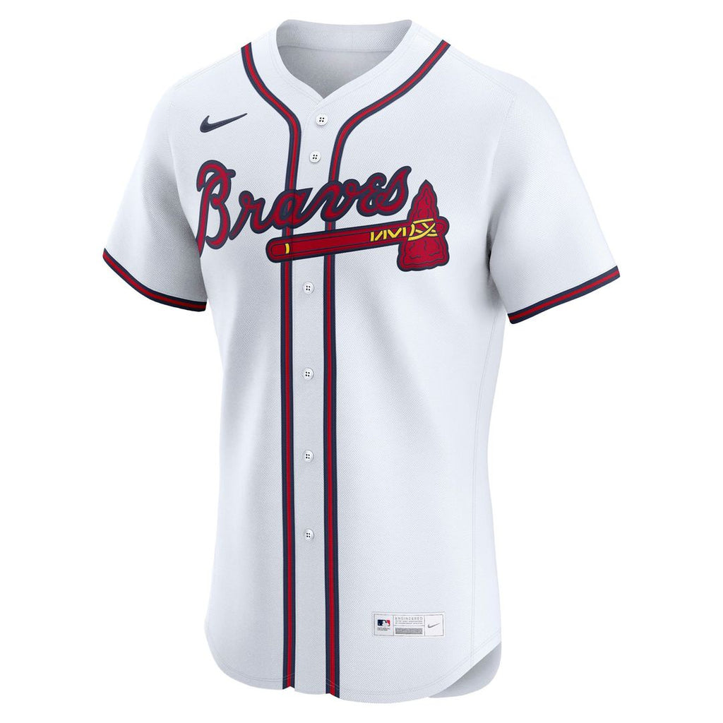 Men's Atlanta Braves Ronald Acuña Jr. White Home Elite Player Jersey