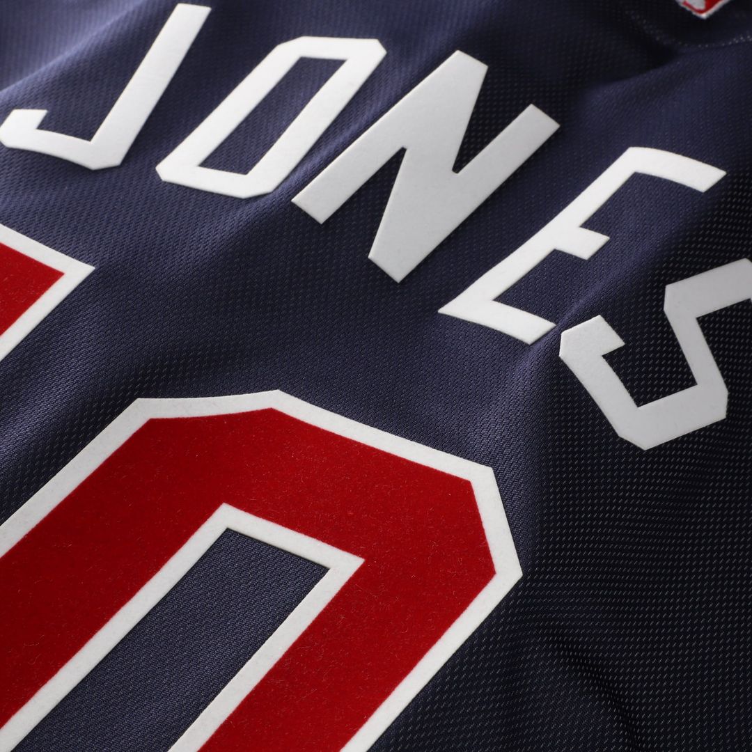 Men's Atlanta Braves Chipper Jones Navy Batting Practice Jersey