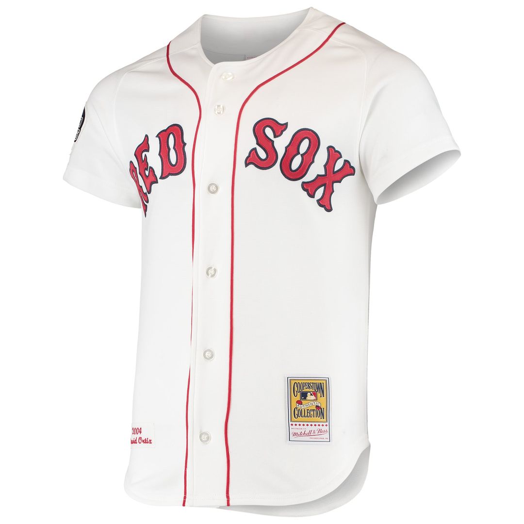 Men's Boston Red Sox David Ortiz White 2004 Home Jersey