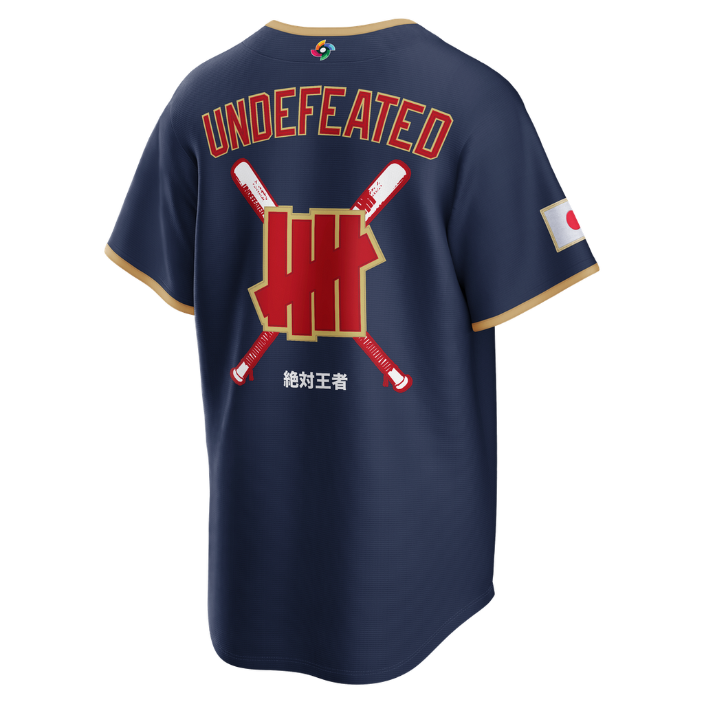 Men's Japan Baseball x Undefeated Navy 2026 World Baseball Classic Stadium Jersey